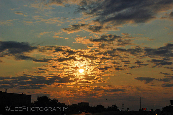 Sunset over New Jersey