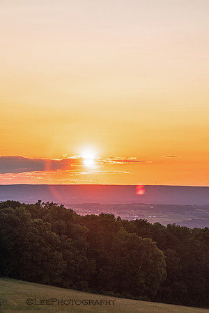 Summer Sunset on the Mountain