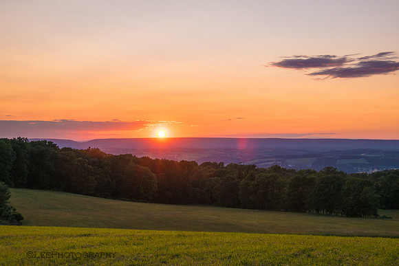 Summer Sunset on the Mountain
